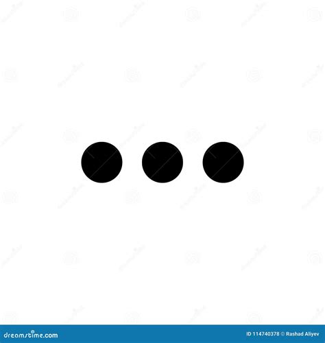 Icono De Tres Puntos Elemento Del Icono Minimalistic Para Los Apps