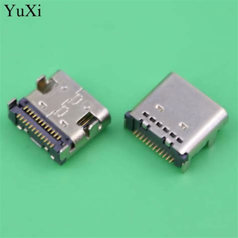 YuXi 1x Neue 24 Pin Typ C USB Weibliche Jack C Micro USB 3 1 Power