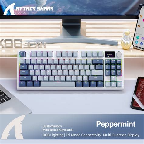 K Teclado Mecânico Hot Swappable Sem Fio Bluetooth g Tela de Exibição e Botão Rotativo