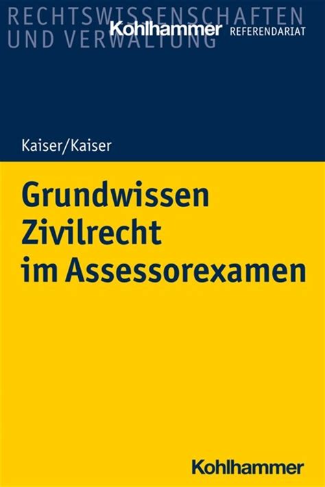 알라딘 Grundwissen Zivilrecht Im Assessorexamen Paperback