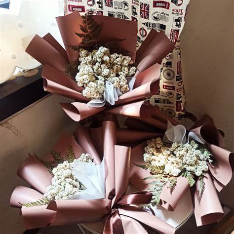 Jual Linea Dried Flower Buket Bunga Kering Wisuda Sempro Gift Isi