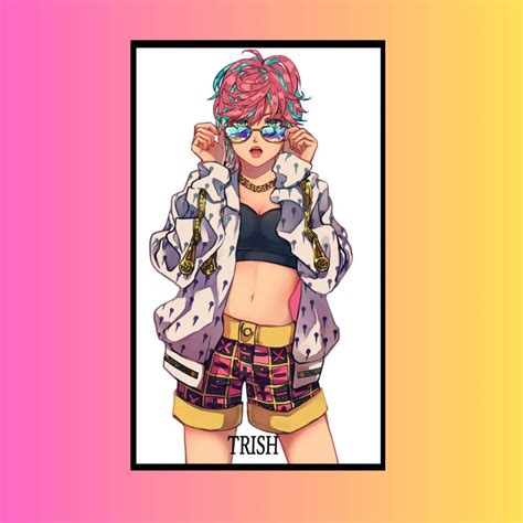 Download Trish Una Fearless And Stylish Anime Character Wallpaper