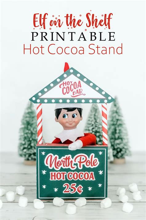 Elf Printable Hot Chocolate Stand Printable Elf Props Etsy Hot