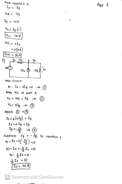 Solved Determine Vx Ix And The Current Generated By The Voltage Controlled Course Hero