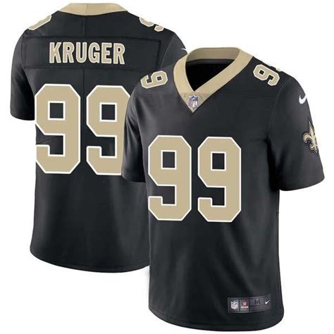 Paul Kruger Saints Stitched Jersey Custom Patch Mens Womens Youth Black