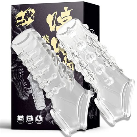 Reusable Penis Extender Cock Rings Delay Ejaculation Penis Condoms Dick
