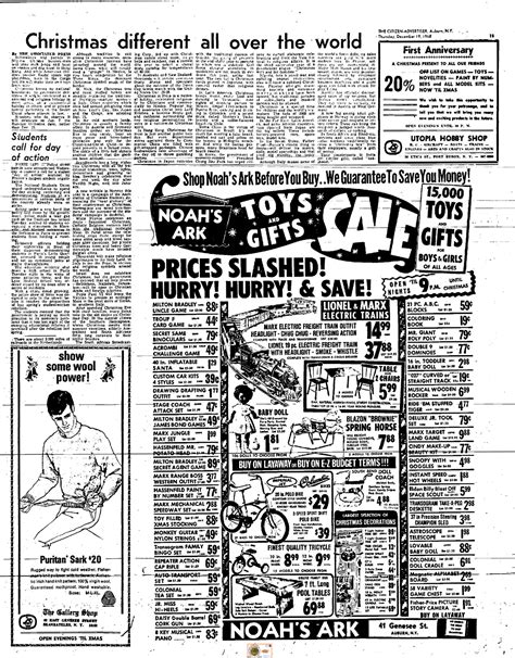 1968.10.19 Auburn NY Citizen Advertiser Pg15 "Christmas different all