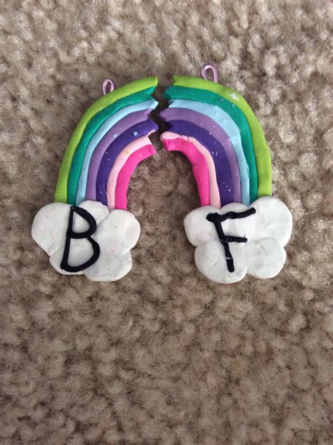 Rainbow Bff Charm Cute Polymer Clay Polymer Clay Charms Clay Charms