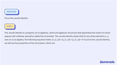 Solved Prove The Jacobi Identity Numerade