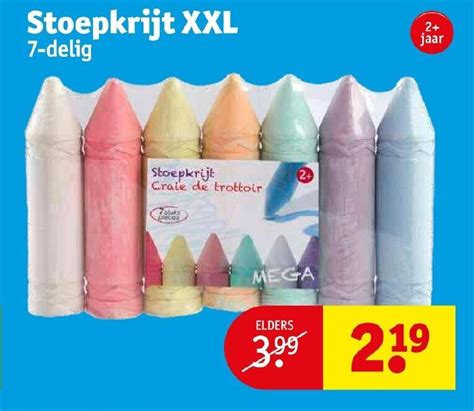 Stoepkrijt Xxl 7 Delig Aanbieding Bij Kruidvat