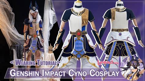 Genshin Impact Cyno Cosplay Wearing Tutorial｜Lemail Wig - YouTube