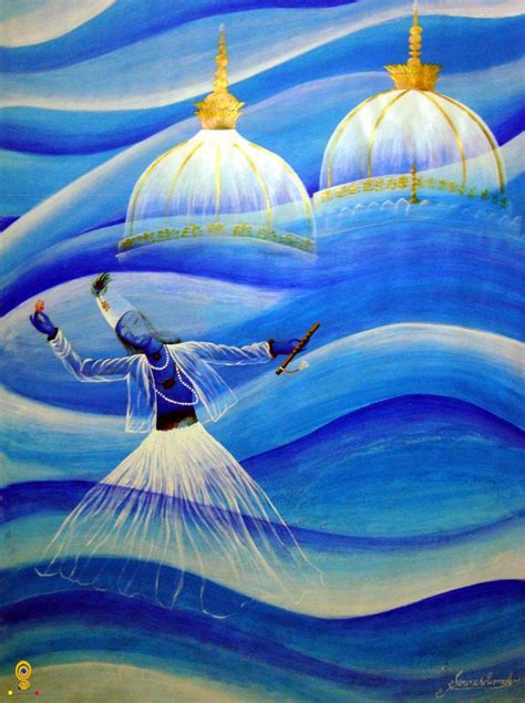 🌀sufi🔆 Spiritual Artwork Line Artist Original Art Painting