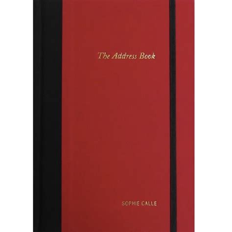 Sophie Calle Address Book