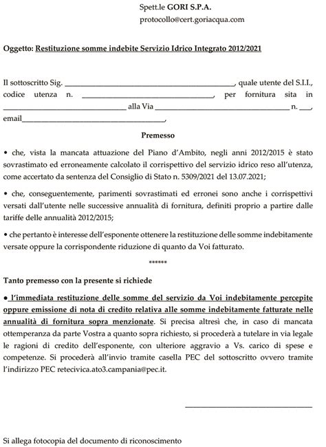 Rimborso Gori Aumenti Illegittimi Scarica Il Modulo Per Riavere I