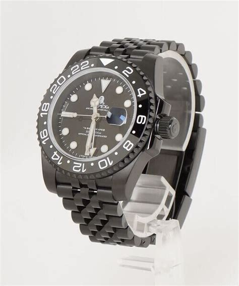 A Bathing Ape Watch Type 2 Bapex ＃2m Stainless Steel Band Round Self