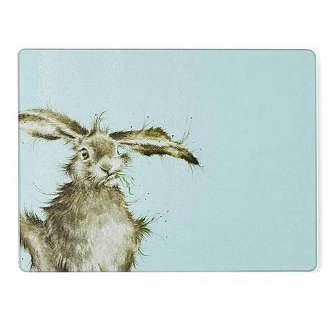 WRENDALE DESIGNS HARE GLASS WORKTOP SAVER Strawbridge