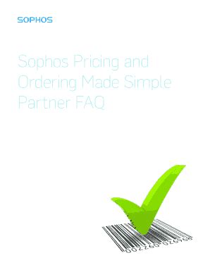 Fillable Online Sophos Pricing And Fax Email Print Pdffiller