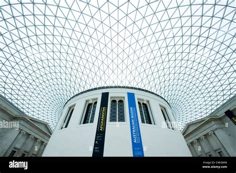 roof   great court   british museum located  great