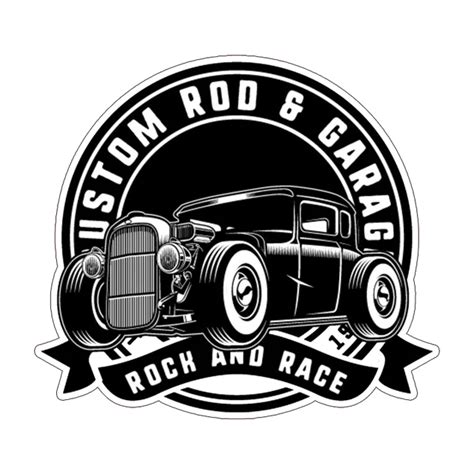 Hot Rod Garage Skull Decal Nostalgia Decals Retro Vinyl Stickers