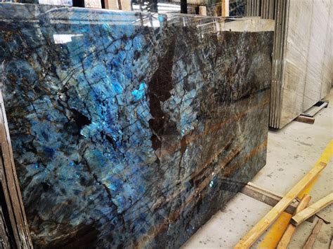 Lemurian Blue Labradorite Granite Countertop Slab