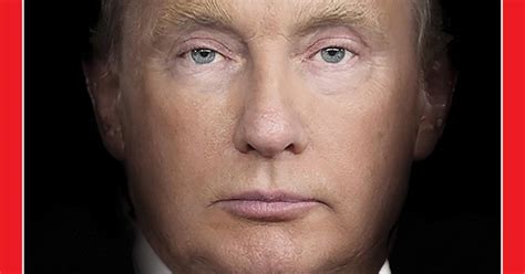 Donald Trump Vladimir Putin Morph Into The Same Person In Time Magazine Cover Cbs Baltimore