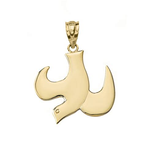 14K Gold Dove Necklace | Dove | Bird Pendants | Bird Necklaces