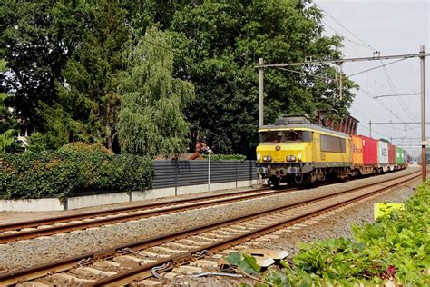 Diverted Coevorden Shuttle Container Train Passes Through Wijchen On 1