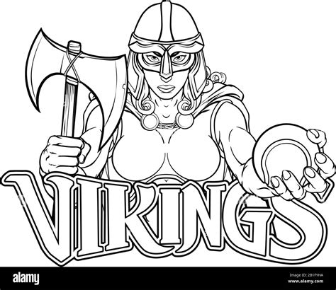 Viking Trojan Celtic Knight Tennis Warrior Woman Stock Vector Image And Art Alamy