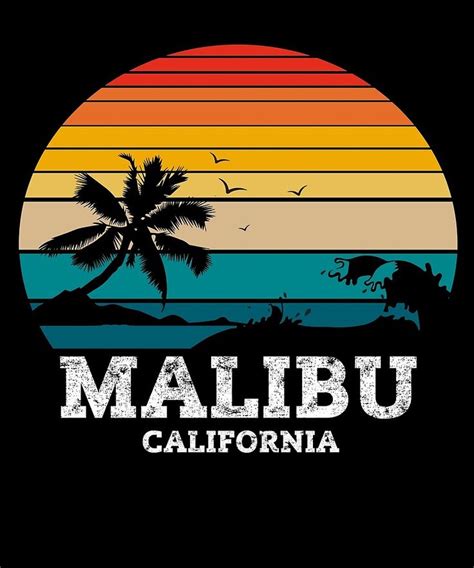 "MALIBU - CALIFORNIA" by brunodlo | Redbubble | Malibu california ...