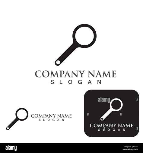 magnifying glass logo and symbol Stock Vector Image & Art - Alamy