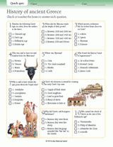 Quick Quizzes: History of Ancient Greece - TeacherVision