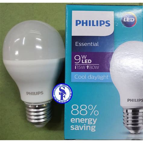 Philips หลอดไฟ Led Bulb 9w ขั้ว E27 สีคูลเดย์ไลท์ ขนาด 9 วัตต์ Shopee Thailand