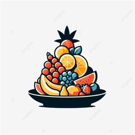 Ilustraciones Vectoriales De Frutas De Temporada De Verano En Plato Png