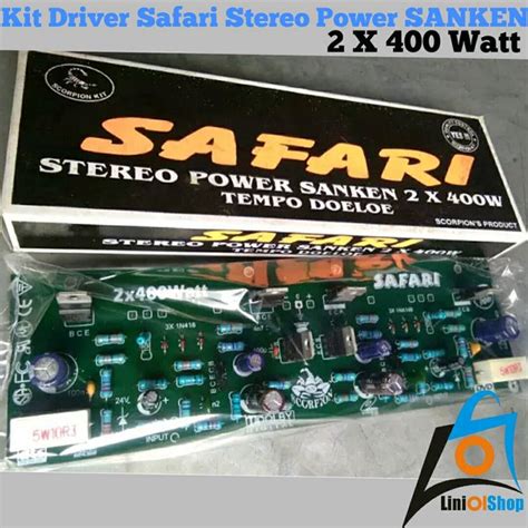 Jual Kit Driver Safari Power SANKEN 2 X 400 Watt Stereo Di Lapak LINI