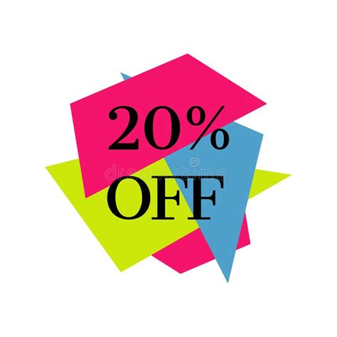 20 Off Sale 20 Percent Discount Special Price Offer Marketing