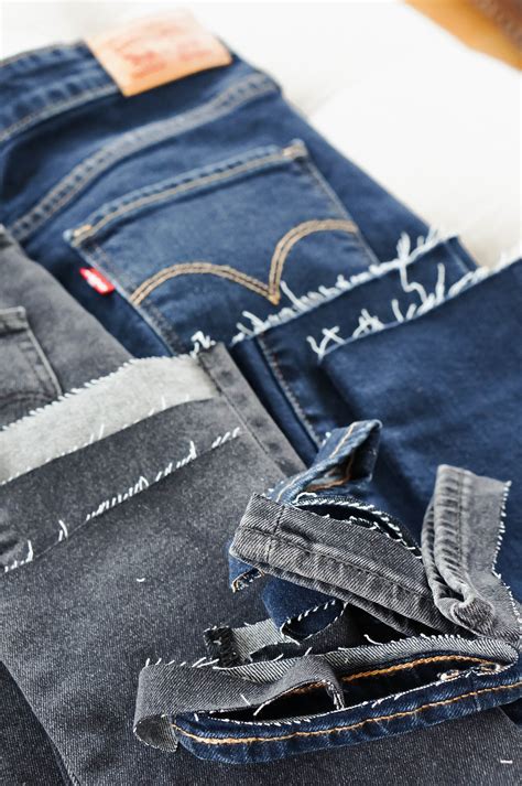 DIY: How To Cut The Hem Off Jeans | Red White & Denim