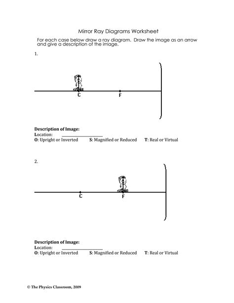 Solution Mirror Ray Diagrams Worksheet Studypool