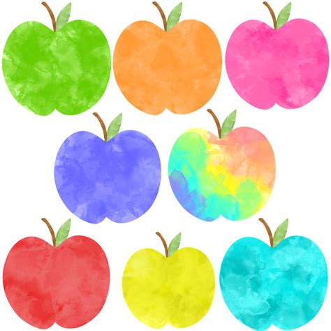 Download Apples, Rainbow, Watercolor. Royalty-Free Stock Illustration ...