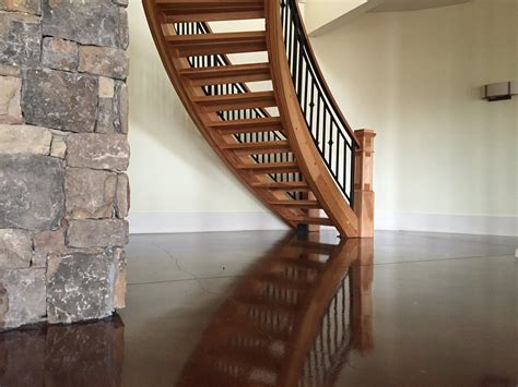 Stained concrete basement floor in Charlottesville, VA #concrete ...