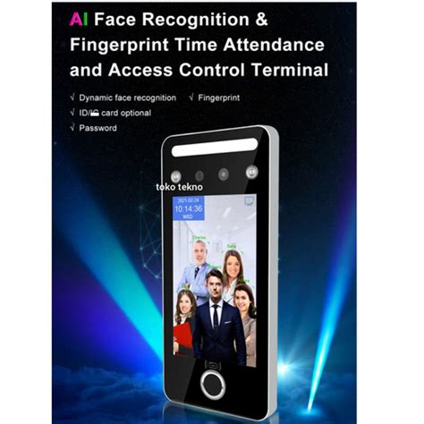 Jual Ai Dynamic Face Recognition Time Attendance Access Control Rfid