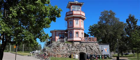 Ruins Of Oulu Castle 1600s With 1875 Observatory Built On Top