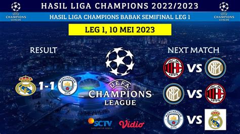 Hasil Liga Champions Tadi Malam Real Madrid Vs Man City Ucl