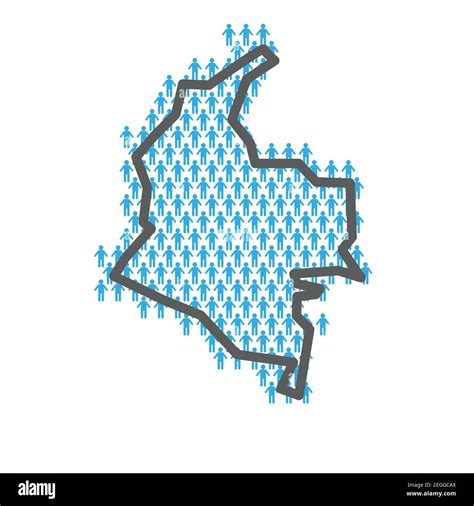 Mapa de población de Colombia Perfil del país a partir de cifras de