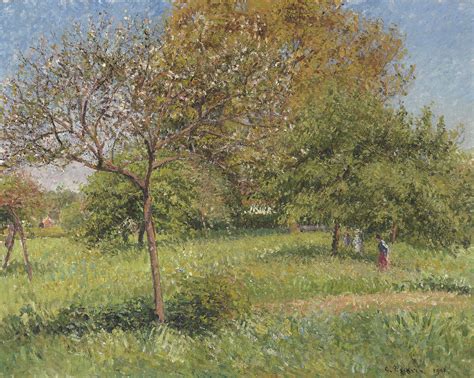 Camille Pissarro The Large Walnut Tree Morning Eragny Flickr