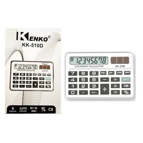 Mini Calculadora de Bolso Kenko 8 Digitos c Capa Kk 510D em Promoção