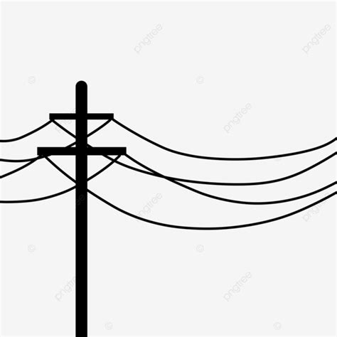 Ilustración De Poste Eléctrico PNG Eléctrico Polo Ilustración PNG y