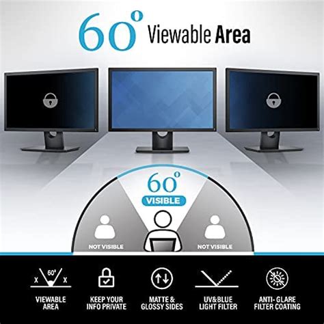 Filtro De Tela De Privacidade E Antirreflexo Para Monitor De Computador De 17 Polegadas Com