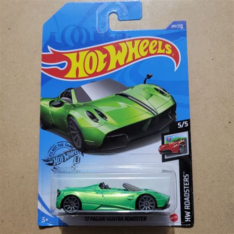 Jual Hot Wheels [ Short Long Card ] 17 Pagani Huayra Roadster Hw