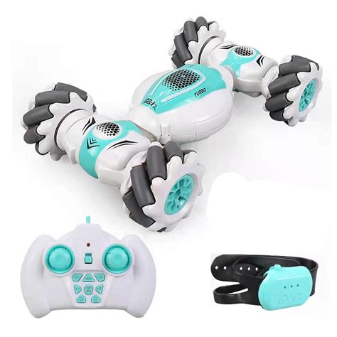 Tejiojio Rc Stunt Car Remote Control Watch Gesture Sensor Electric Toy