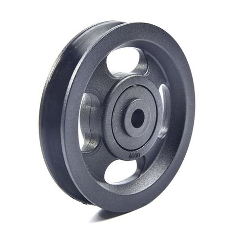 Sissi 1Pc 100mm Abs Material Black Bearing Pulley Wheel Cable Gym